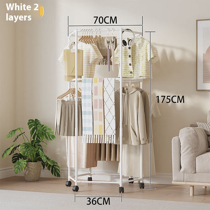 Home Fashion Six-side Rotating Floor Hanger