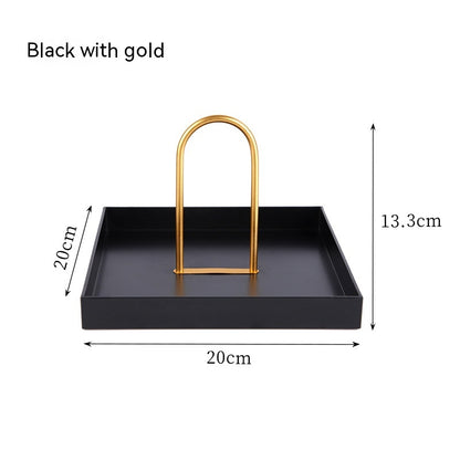 Round Hand Tray Sundries Small Items Desktop Tray