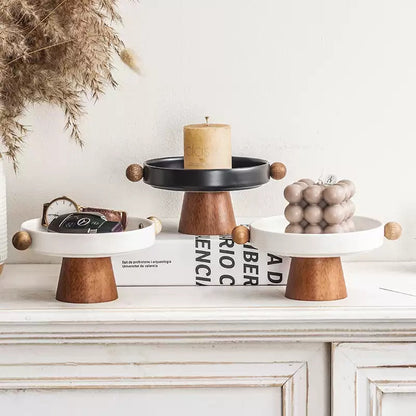 Candlestick Base Tray Decoration Hallway Desktop Ceramic Storage Tray