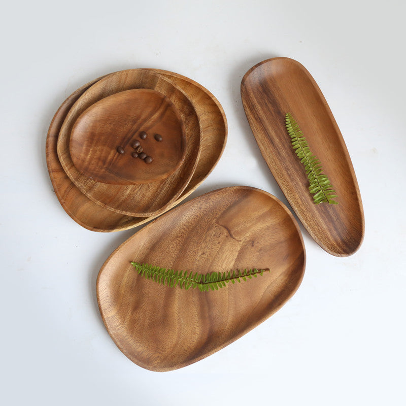 Walnut Acacia Wood Special-shaped Tray Wooden Tray