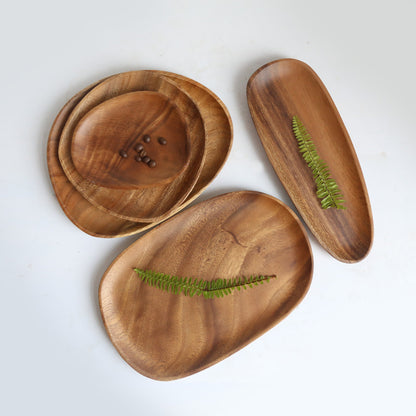 Walnut Acacia Wood Special-shaped Tray Wooden Tray