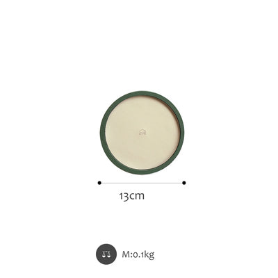 Shallow Storage Tray Desktop Wooden Tray Morandi Color Debris Tray