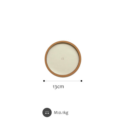 Shallow Storage Tray Desktop Wooden Tray Morandi Color Debris Tray