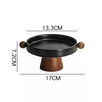 Candlestick Base Tray Decoration Hallway Desktop Ceramic Storage Tray
