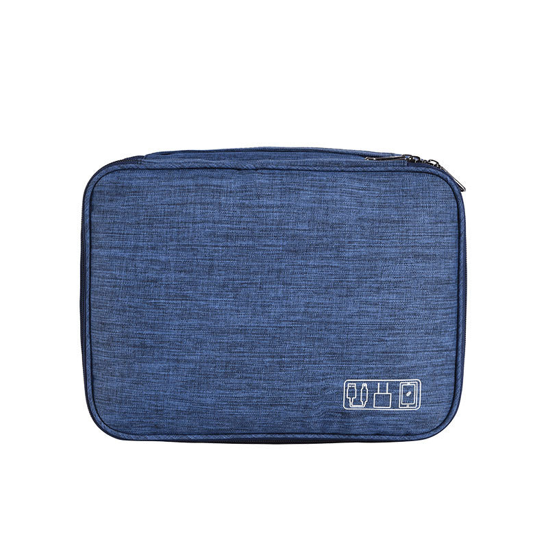 Three-layer Cable Organizer Bag Multi-functional And Waterproof Oxford Fabric