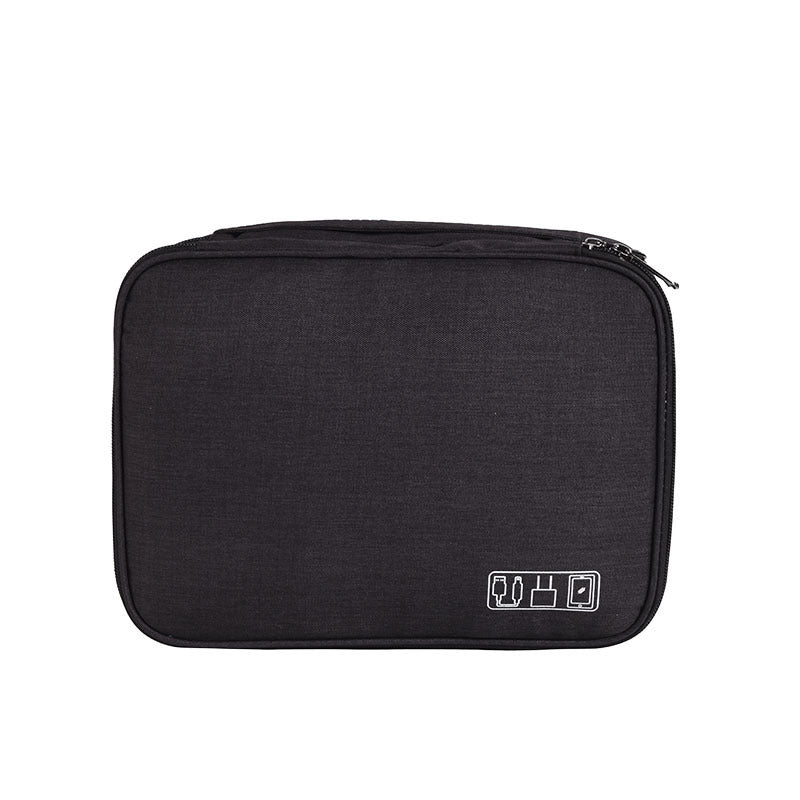 Three-layer Cable Organizer Bag Multi-functional And Waterproof Oxford Fabric