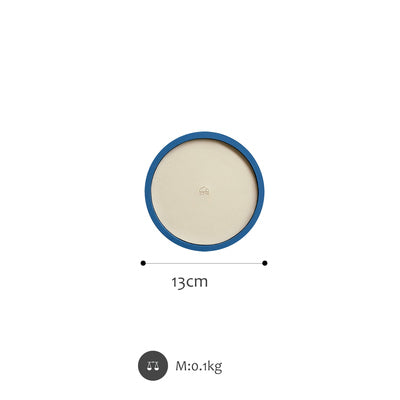 Shallow Storage Tray Desktop Wooden Tray Morandi Color Debris Tray