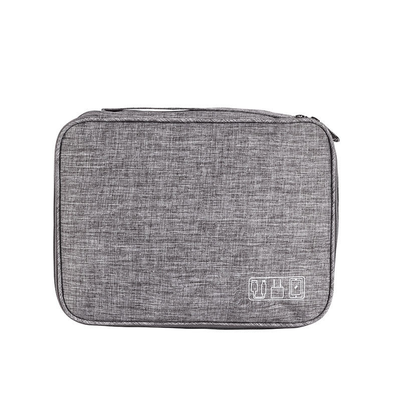 Three-layer Cable Organizer Bag Multi-functional And Waterproof Oxford Fabric