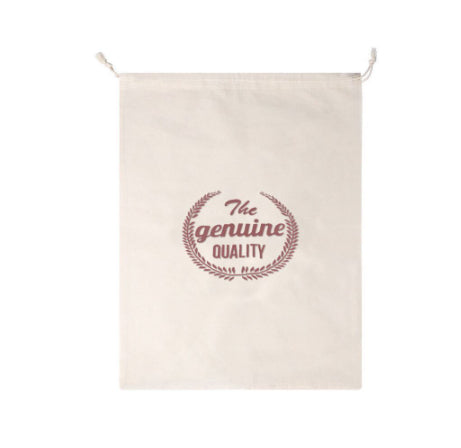 Drawstring Bag For The Kitchen Or Bakery A Cotton Fabric Pouch For Storing Bread And Other Items