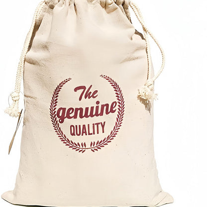 Drawstring Bag For The Kitchen Or Bakery A Cotton Fabric Pouch For Storing Bread And Other Items